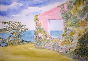 Tropical Lore #1 ~ Watercolor by John Klobucher