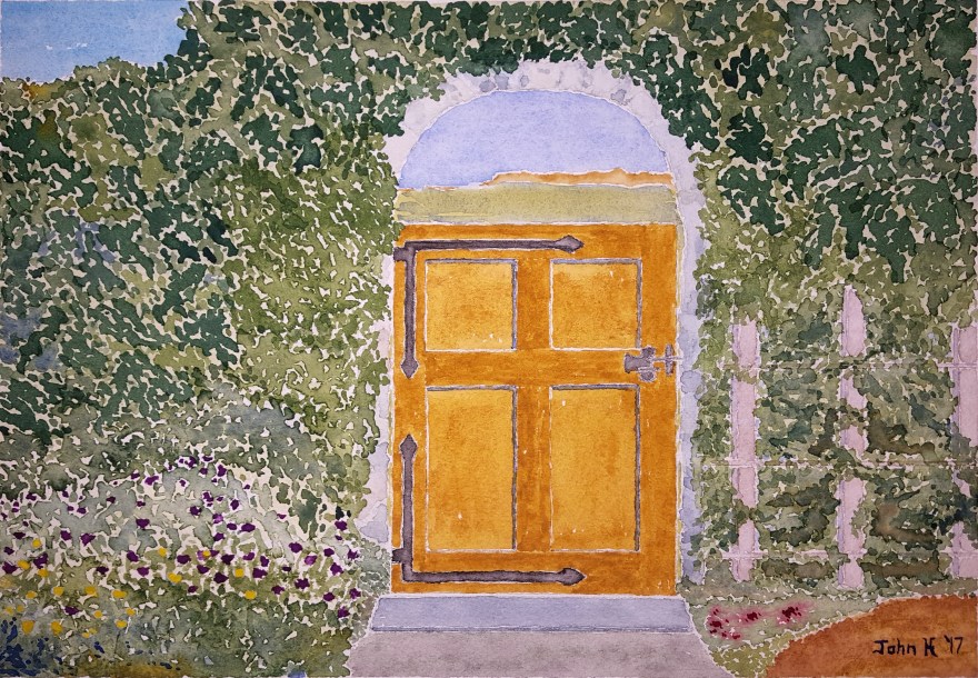 Garden Lore #1 ~ Watercolor by John Klobucher