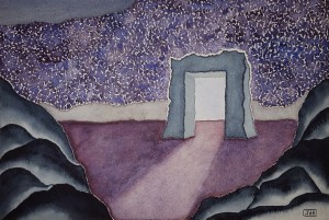 Door of Lore ~ Watercolor by John Klobucher