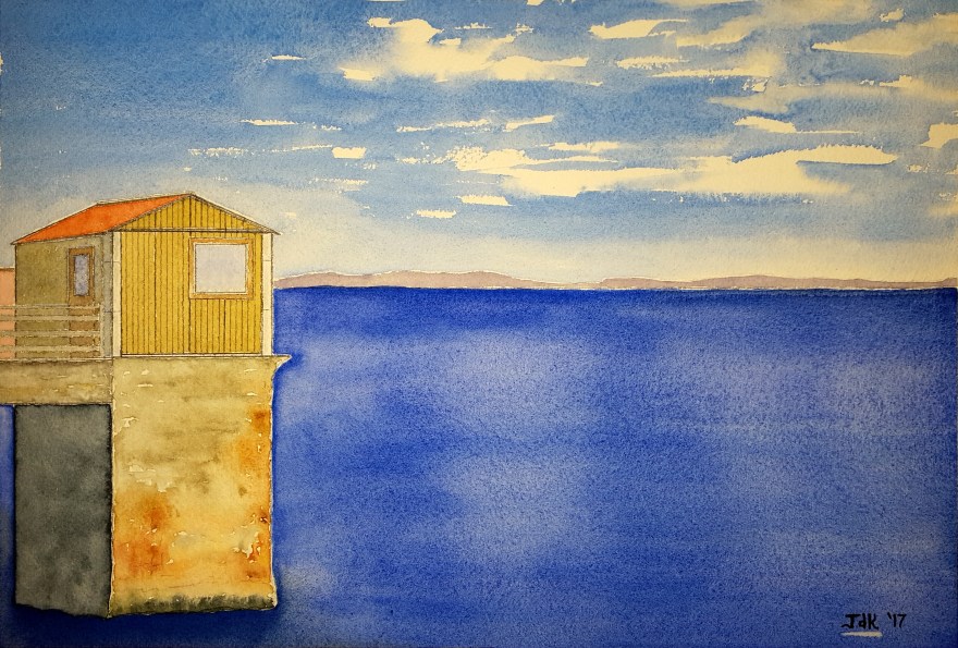 Monterey Lore #1 ~ Watercolor by John Klobucher