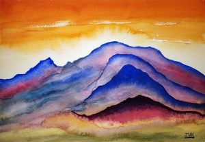 Planet IV Lore #1 ~ Watercolor by John Klobucher