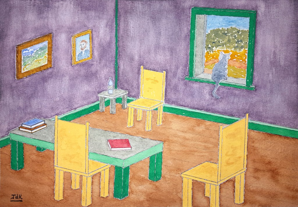 Provence Parlor Lore #1 ~ Watercolor by John Klobucher Provence Parlor Lore #1 ~ Watercolor by John Klobucher