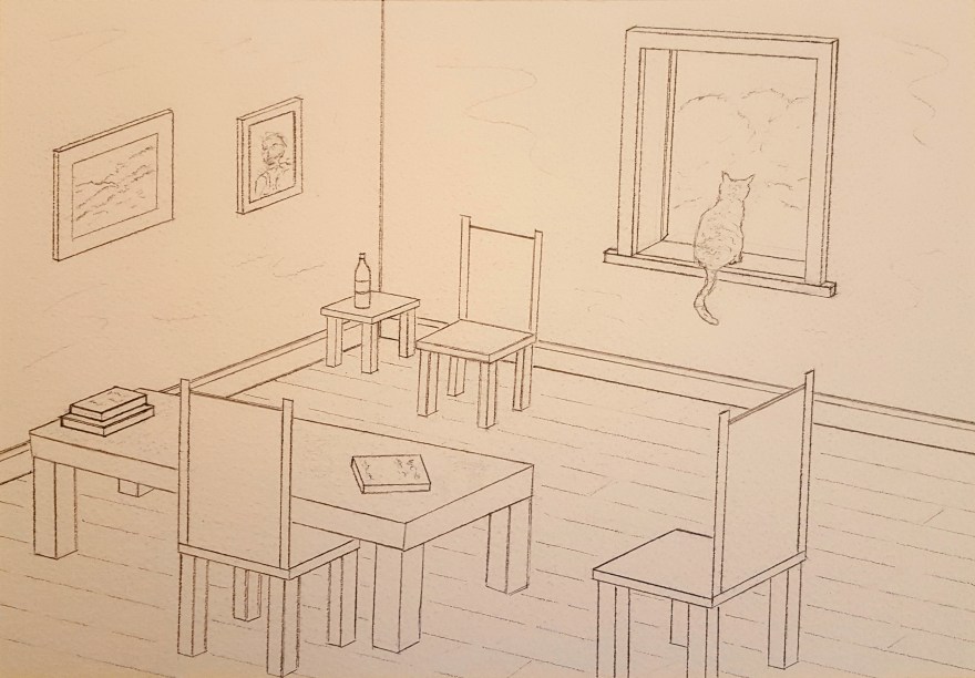 Provence Parlor Lore #1 ~ Sketch by John Klobucher