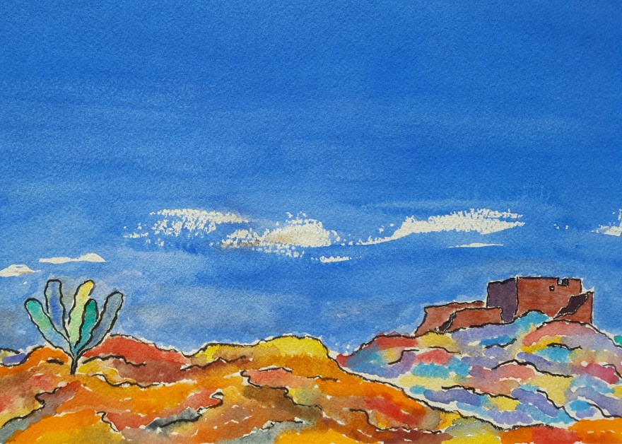 Painted Desert Lore #1 ~ Watercolor by John Klobucher Painted Desert Lore #1 ~ Watercolor by John Klobucher