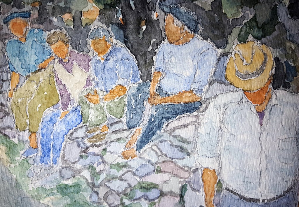 Men of Malta Lore #1 ~ Watercolor by John Klobucher