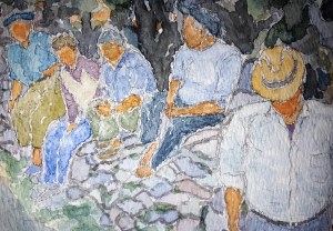 Men of Malta Lore #1 ~ Watercolor by John Klobucher