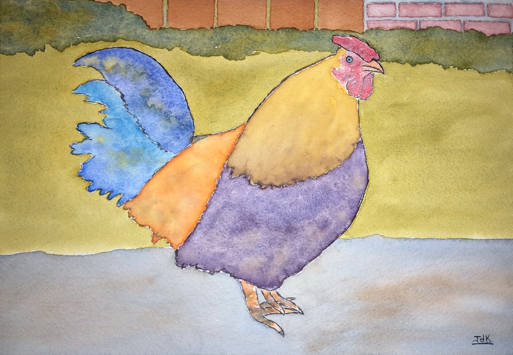 Hen of Lore #1 ~ Watercolor by John Klobucher Hen of Lore #1 ~ Watercolor by John Klobucher