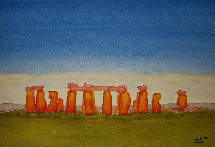 Stones of Lore #1 ~ Watercolor by John Klobucher