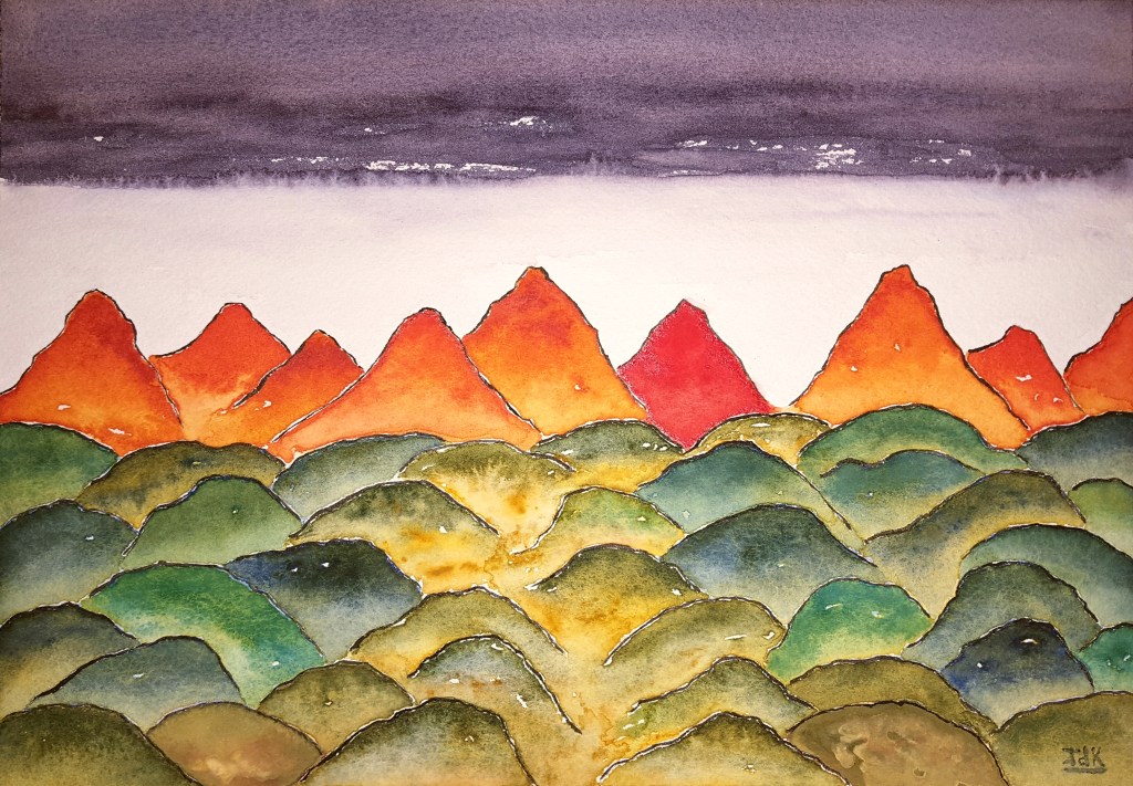 Planetscape Gamma #1 ~ Watercolor by John Klobucher Planetscape Gamma #1 ~ Watercolor by John Klobucher