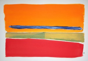 Prairie Fire ~ Watercolor by John Klobucher