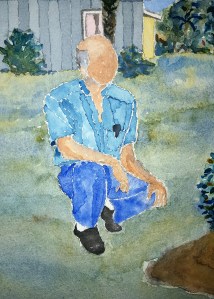 Frank ~ Watercolor by John Klobucher