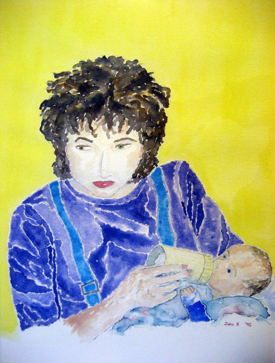 Mother of Lore ~ Watercolor by John Klobucher