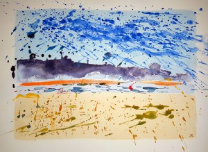 Chatham Harbor ~ Watercolor by John Klobucher