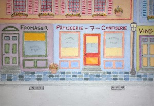 Rue Jolie ~ Watercolor by John Klobucher