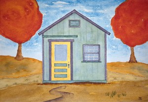 Cannery Row Shack ~ Watercolor by John Klobucher