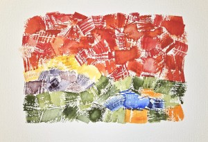 Sky Fire ~ Watercolor by John Klobucher