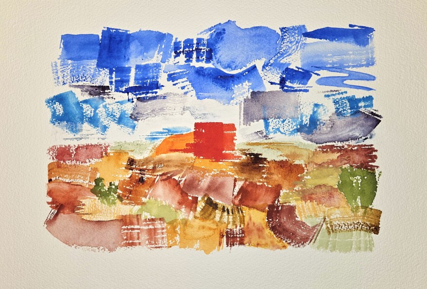Wukoki Pueblo ~ Watercolor by John Klobucher